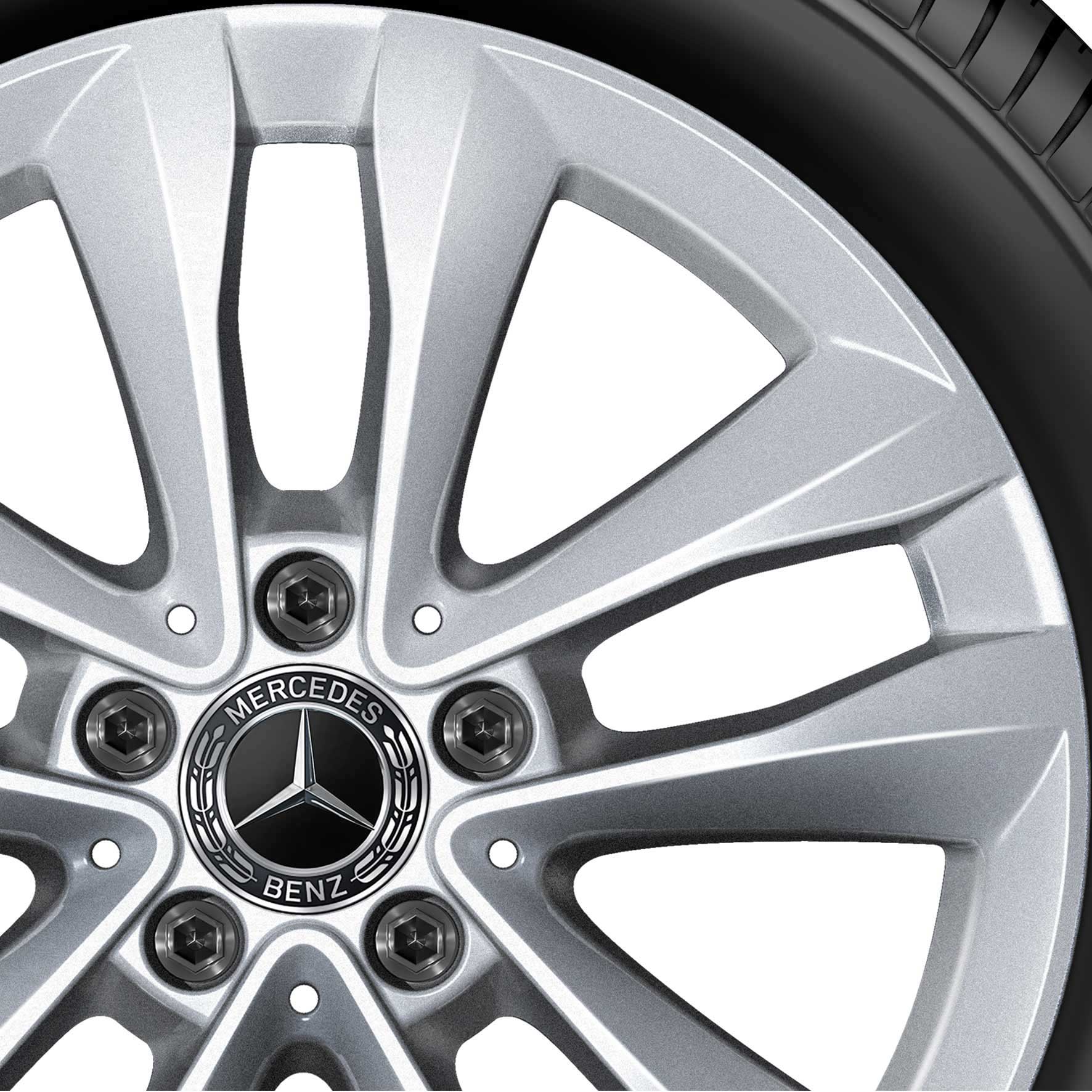 Mercedes 5 Twin Spoke [205-17] Vanadium Silver Alloy Wheel Product Image #2