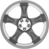 Mercedes 5 Spoke [205-18] Vanadium Silver Wheel Img 2
