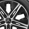 Mercedes 5 Hole [205-17] Himalaya Grey with High Sheen Wheel Img 2