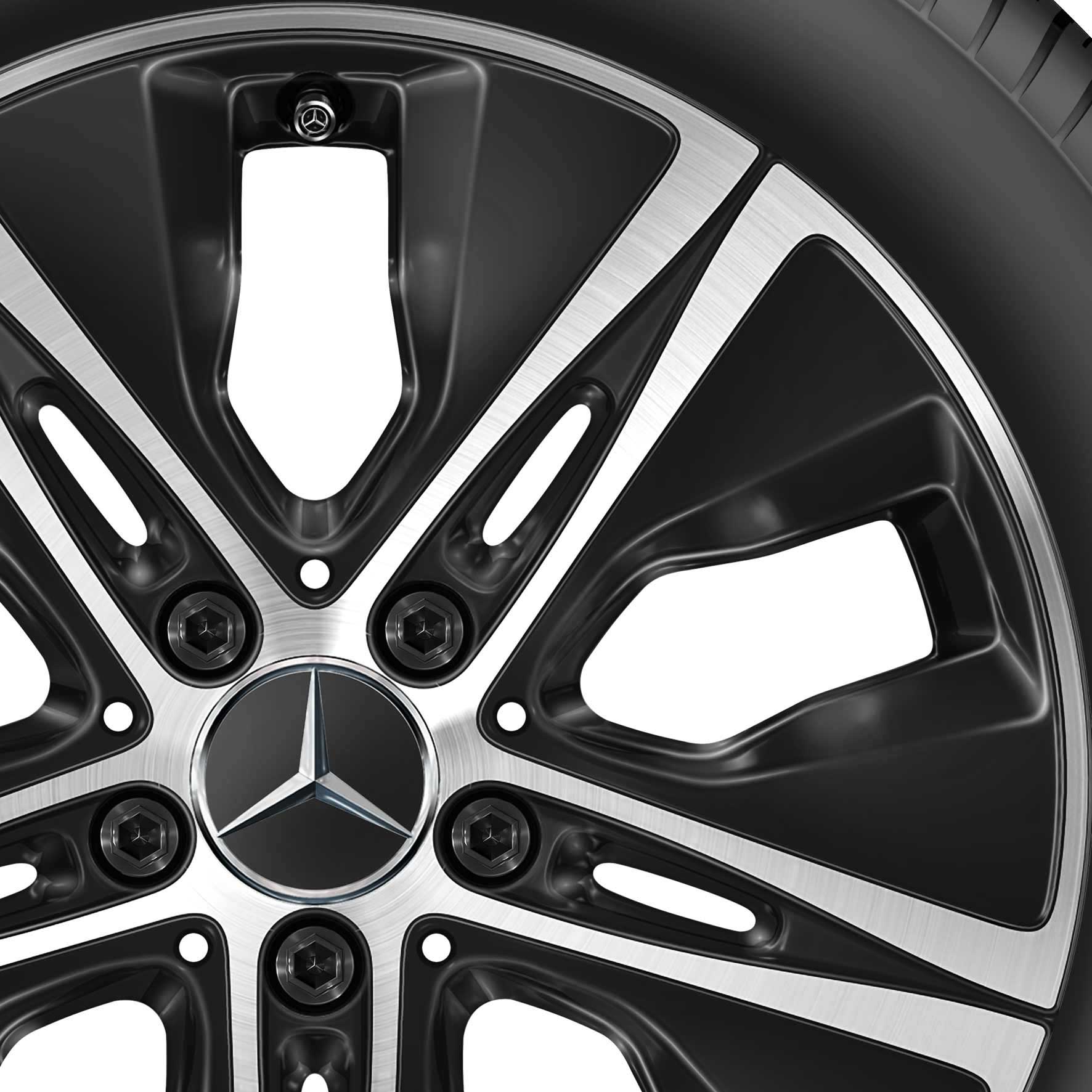 Mercedes 5 Hole [205-17] Himalaya Grey with High Sheen Alloy Wheel Product Image #2