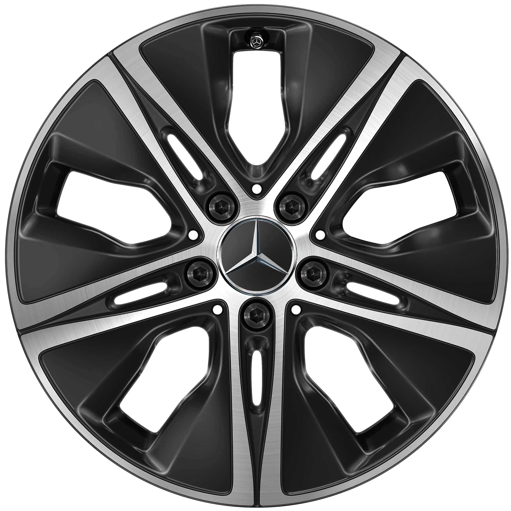 Mercedes 5 Hole [205-17] Himalaya Grey with High Sheen Alloy Wheel Product Image #1
