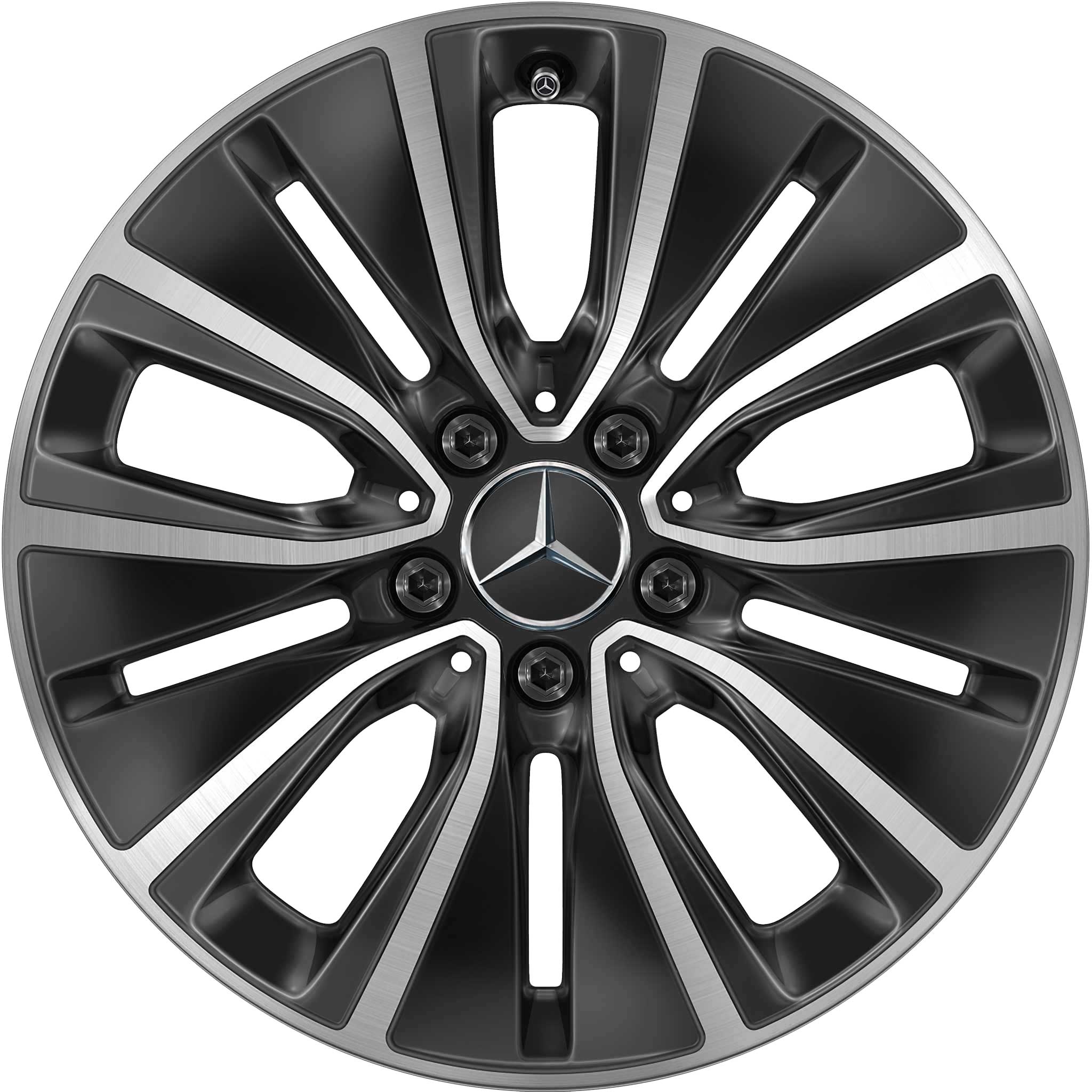 Mercedes 5 Hole [205-17] Gloss Black with High Sheen Alloy Wheel Product Image #1