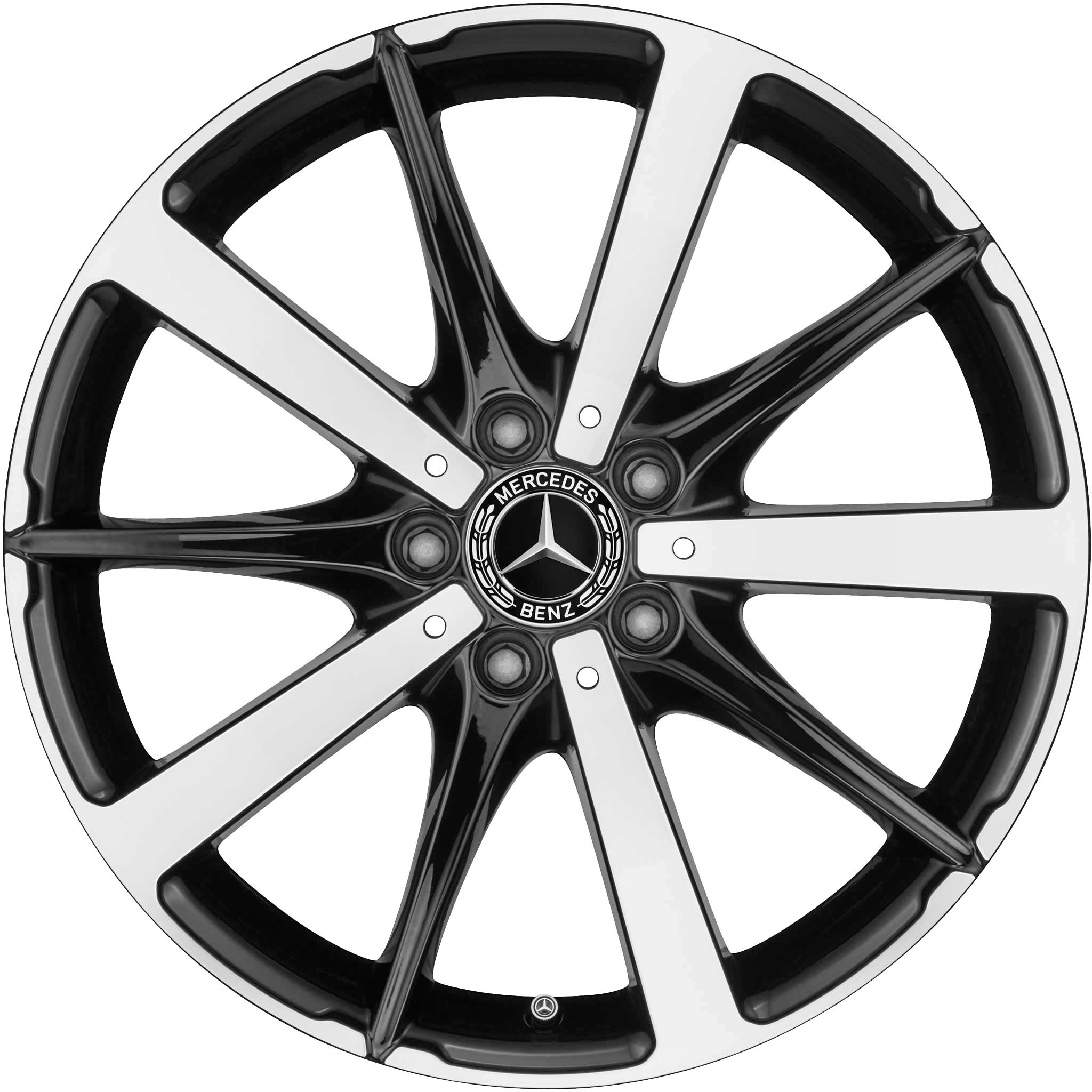 Mercedes 10 Spoke [205-18] Gloss Black with High Sheen Alloy Wheel Product Image #1