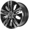 Mercedes 5 Spoke [206-18] Gloss Back with High Sheen Wheel Img 2
