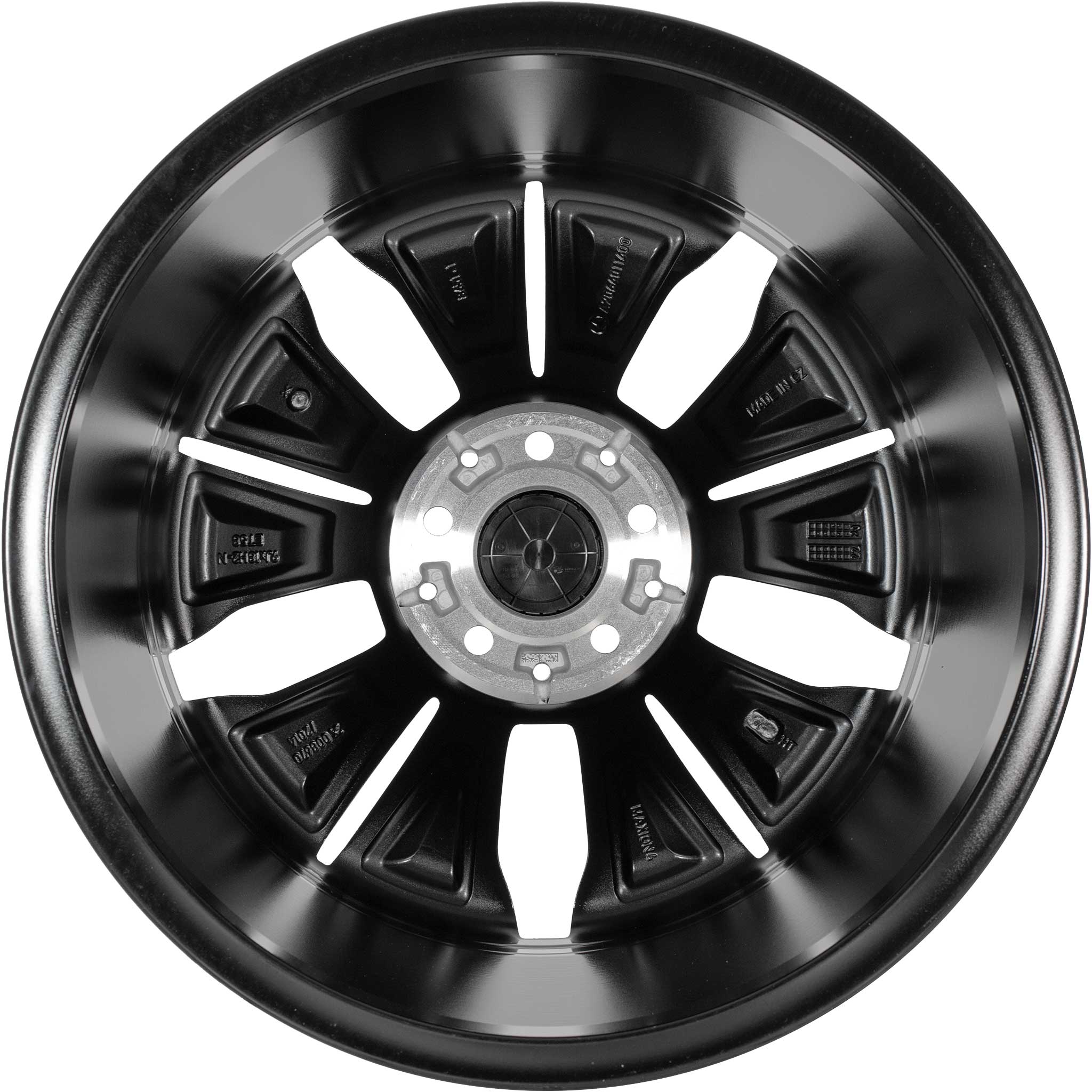 Mercedes 5 Spoke [206-18] Gloss Back with High Sheen Alloy Wheel Product Image #3