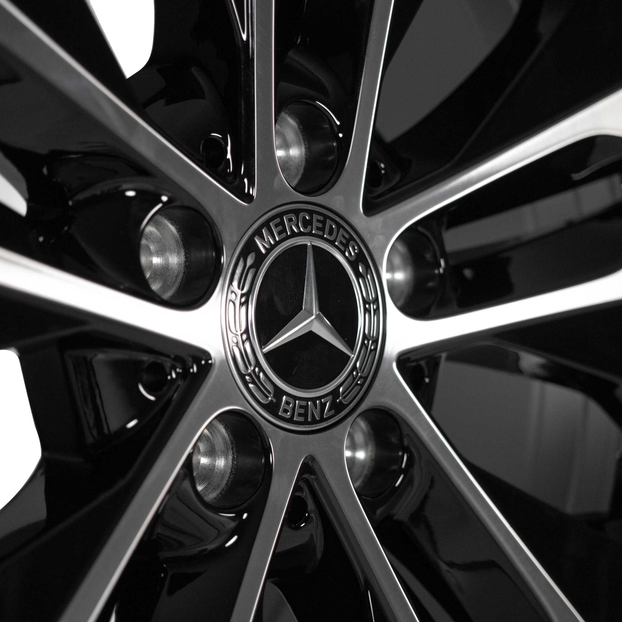 Mercedes 5 Spoke [206-18] Gloss Back with High Sheen Alloy Wheel Product Image #4