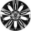 Mercedes 5 Spoke [206-18] Gloss Back with High Sheen Wheel Img 1