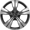 Mercedes 5 Spoke [206-18] Gloss Back with High Sheen Wheel Img 1