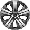 Mercedes 5 Twin Spoke [206-17] Gloss Back with High Sheen Wheel Img 1