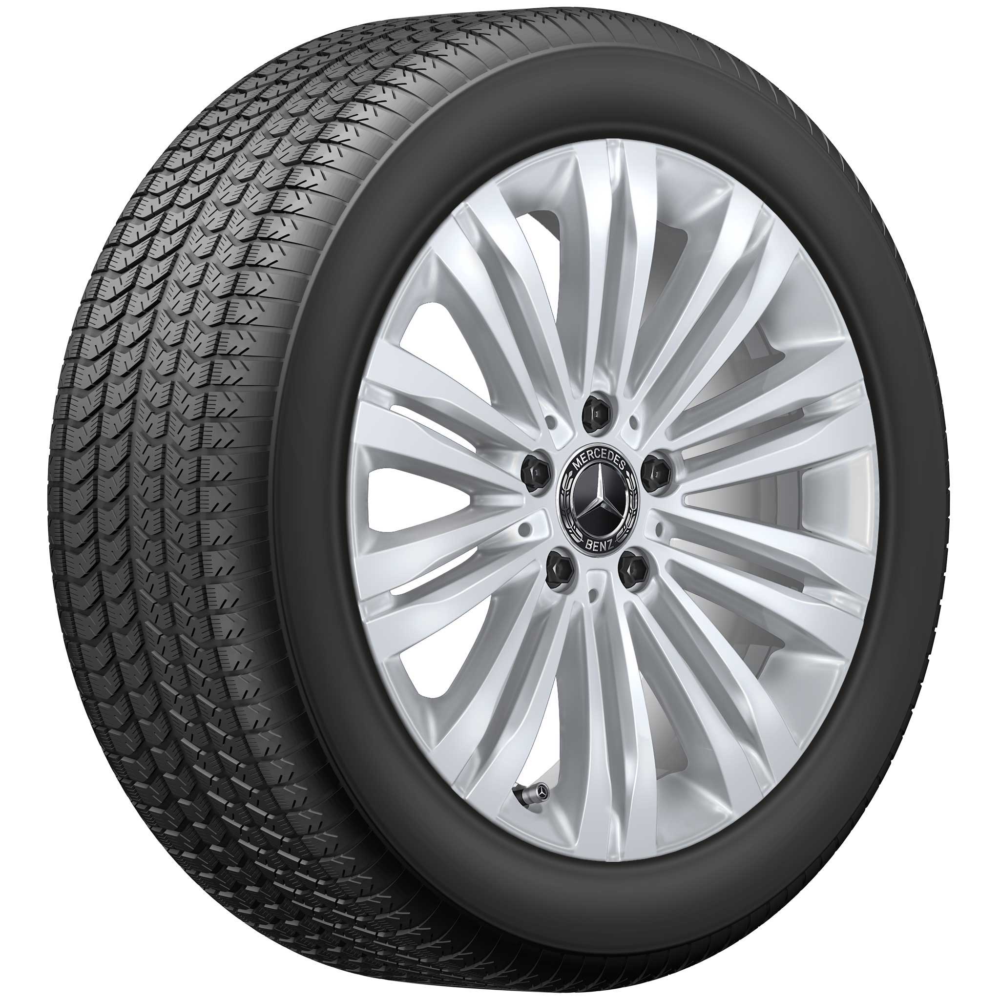 Mercedes 10 Twin Spoke [206-17] Vanadium Silver Alloy Wheel Product Image #2