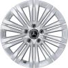 Mercedes 10 Twin Spoke [206-17] Vanadium Silver Wheel Img 1