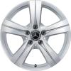 Mercedes 5 Spoke [206-17] Vanadium Silver Wheel Img 1