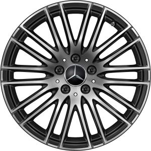 18" Mercedes 10 Spoke [206-18] Gloss Back with High Sheen alloy wheel