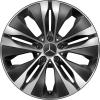Mercedes 5 Twin Spoke Aero [206-18] Gloss Back with High Sheen Wheel Img 1