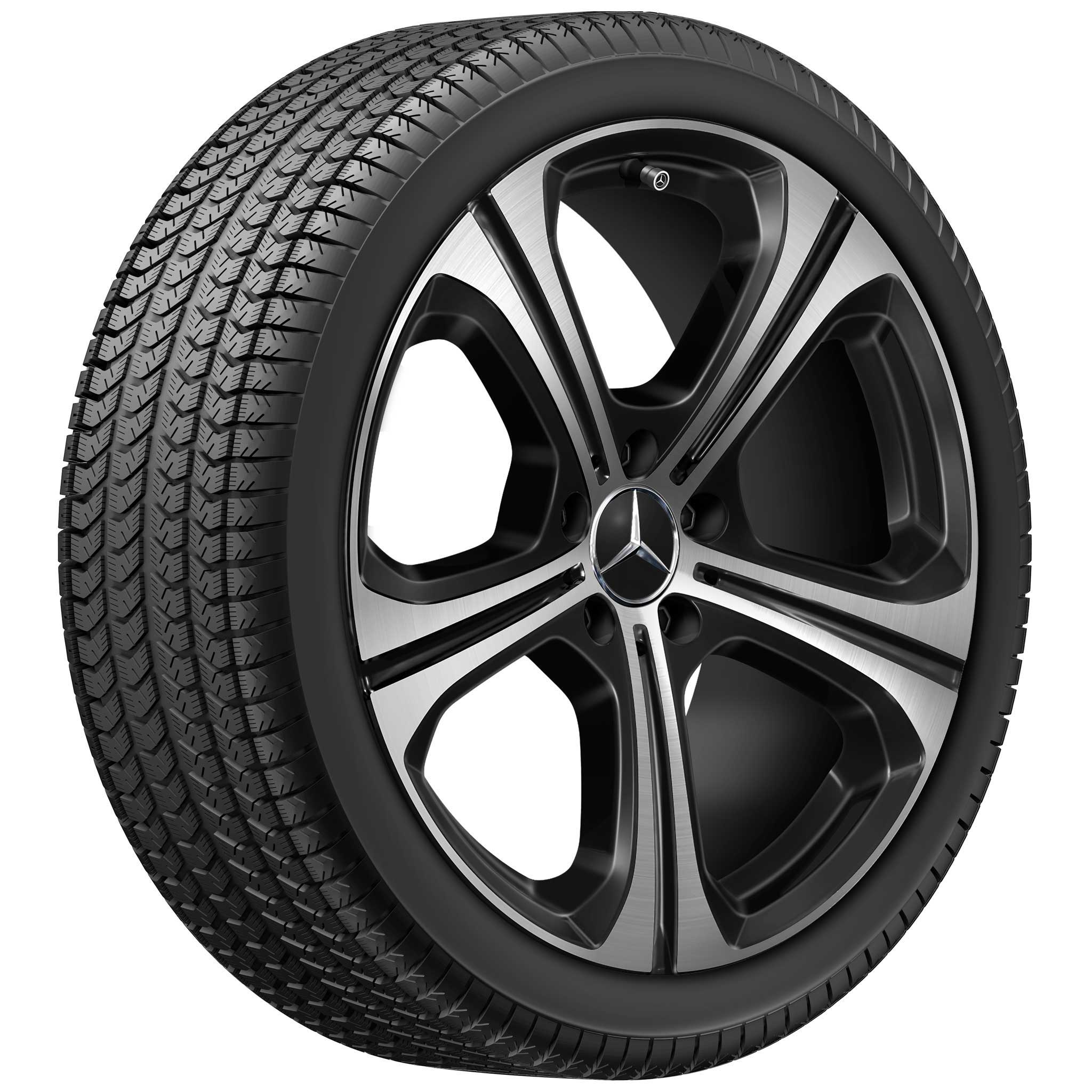 Mercedes 5 Spoke [206-19] Gloss Back with High Sheen Alloy Wheel Product Image #2