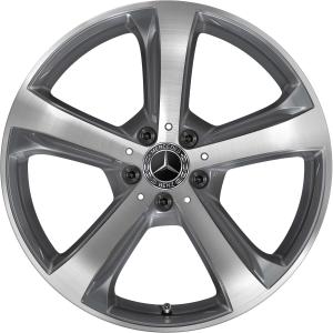 19" Mercedes 5 Spoke [206-19] Tremolite Metallic with High Sheen alloy wheel
