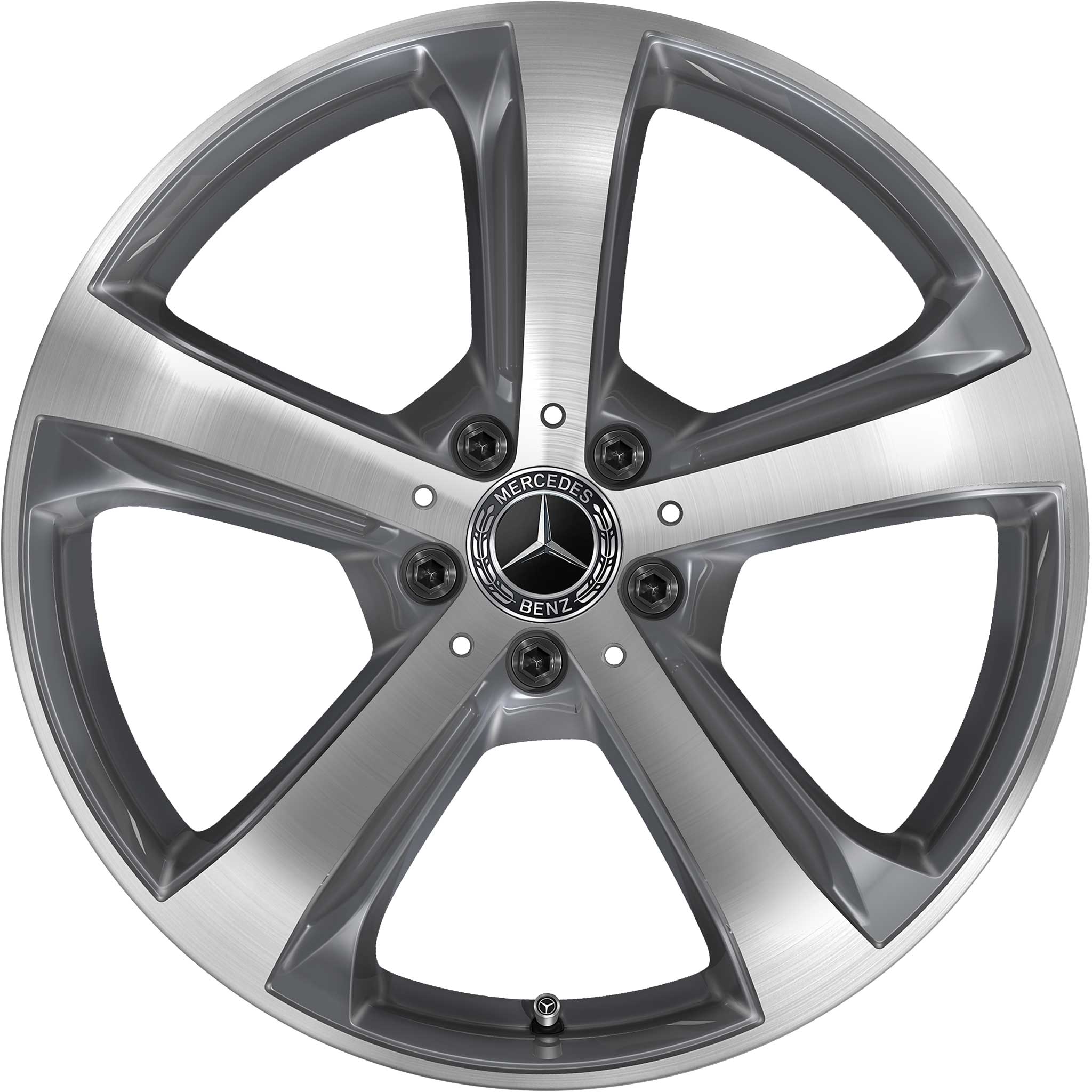 Mercedes 5 Spoke [206-19] Tremolite Metallic with High Sheen Alloy Wheel Product Image #1