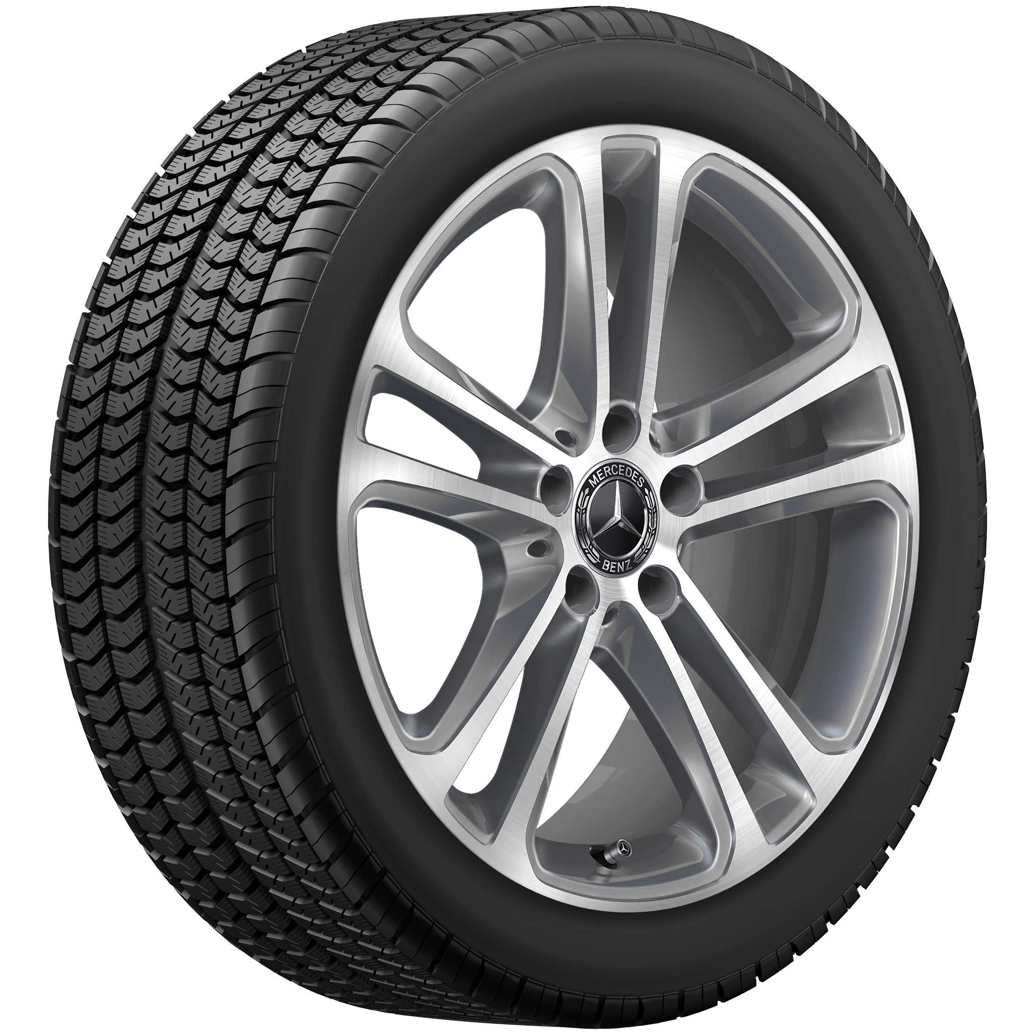 Mercedes 5 Twin Spoke [206-18] Tremolite Metallic with High Sheen Alloy Wheel Product Image #2