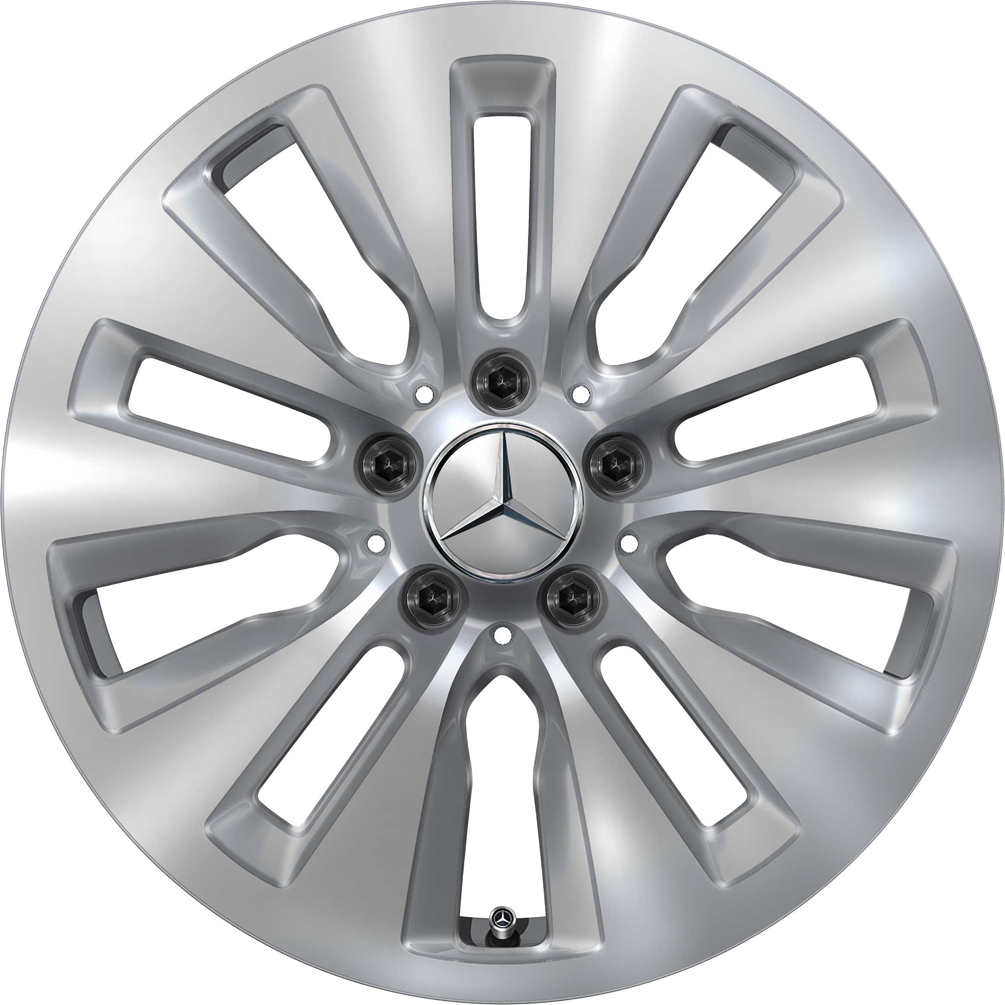 Mercedes 10 Hole [206-17] Vanadium Silver Alloy Wheel Product Image #1