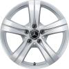 Mercedes 5 Spoke [206-17] Vanadium Silver Wheel Img 1