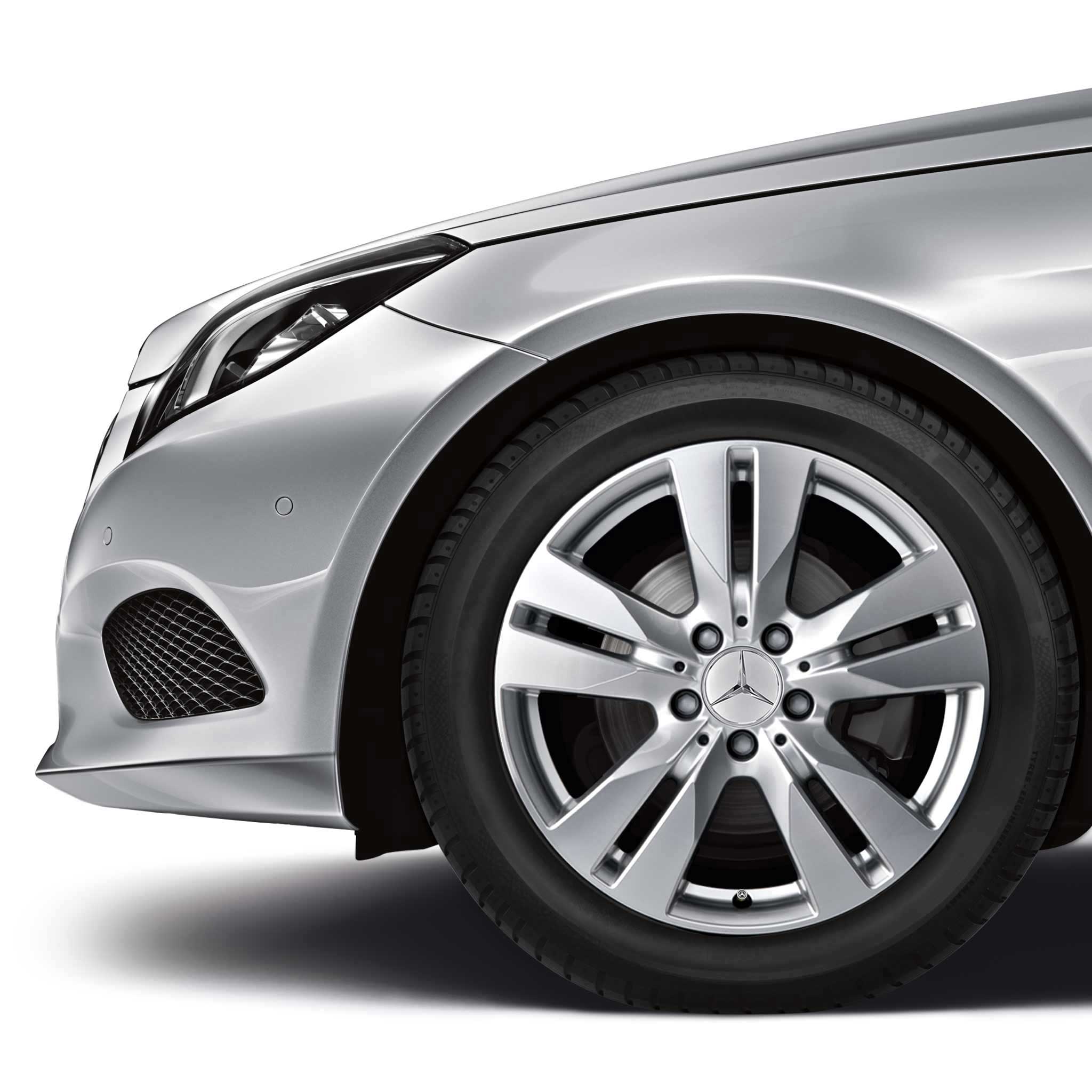 Mercedes 5 Twin Spoke [207-17] Titanium Silver Alloy Wheel Product Image #3
