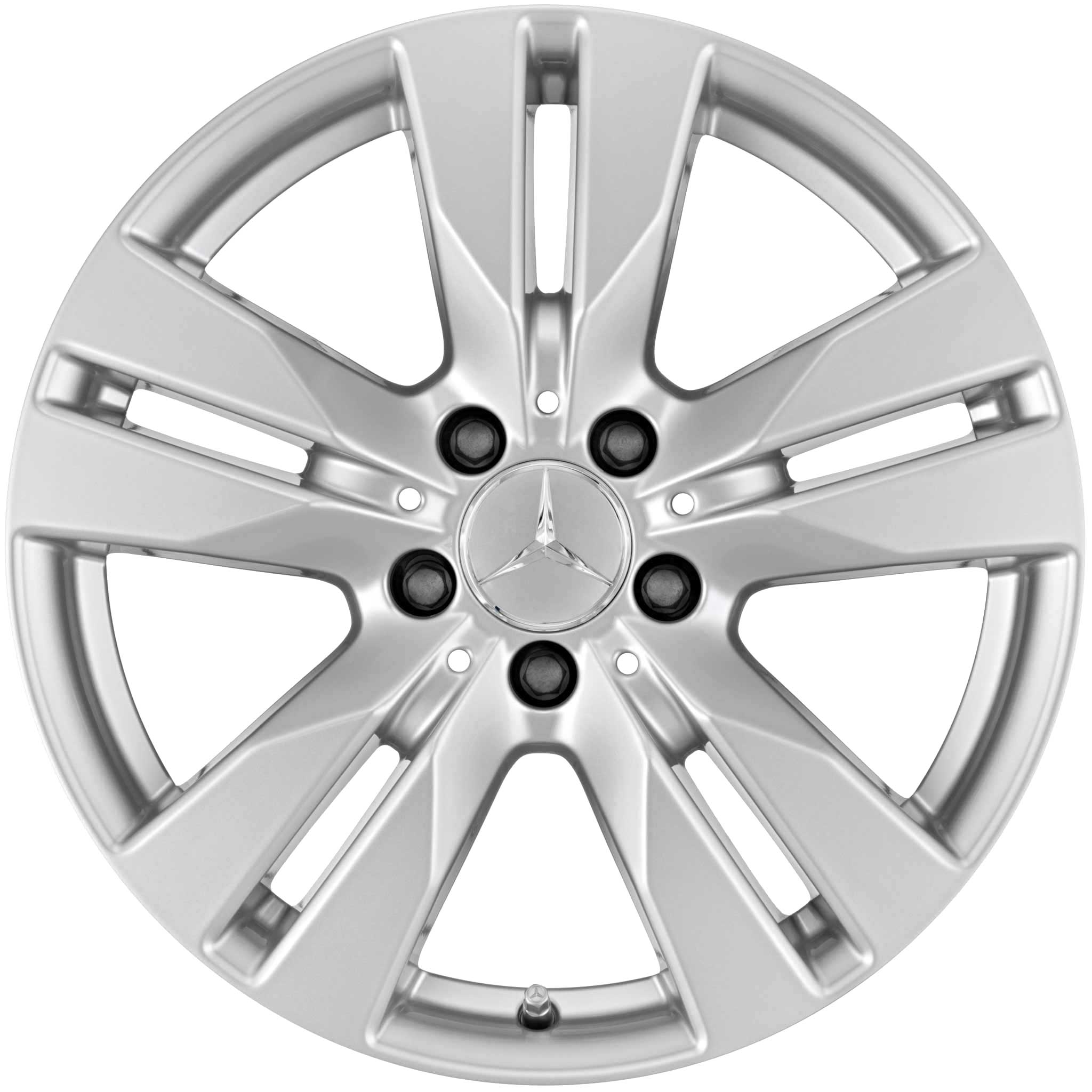 Mercedes 5 Twin Spoke [207-17] Titanium Silver Alloy Wheel Product Image #1