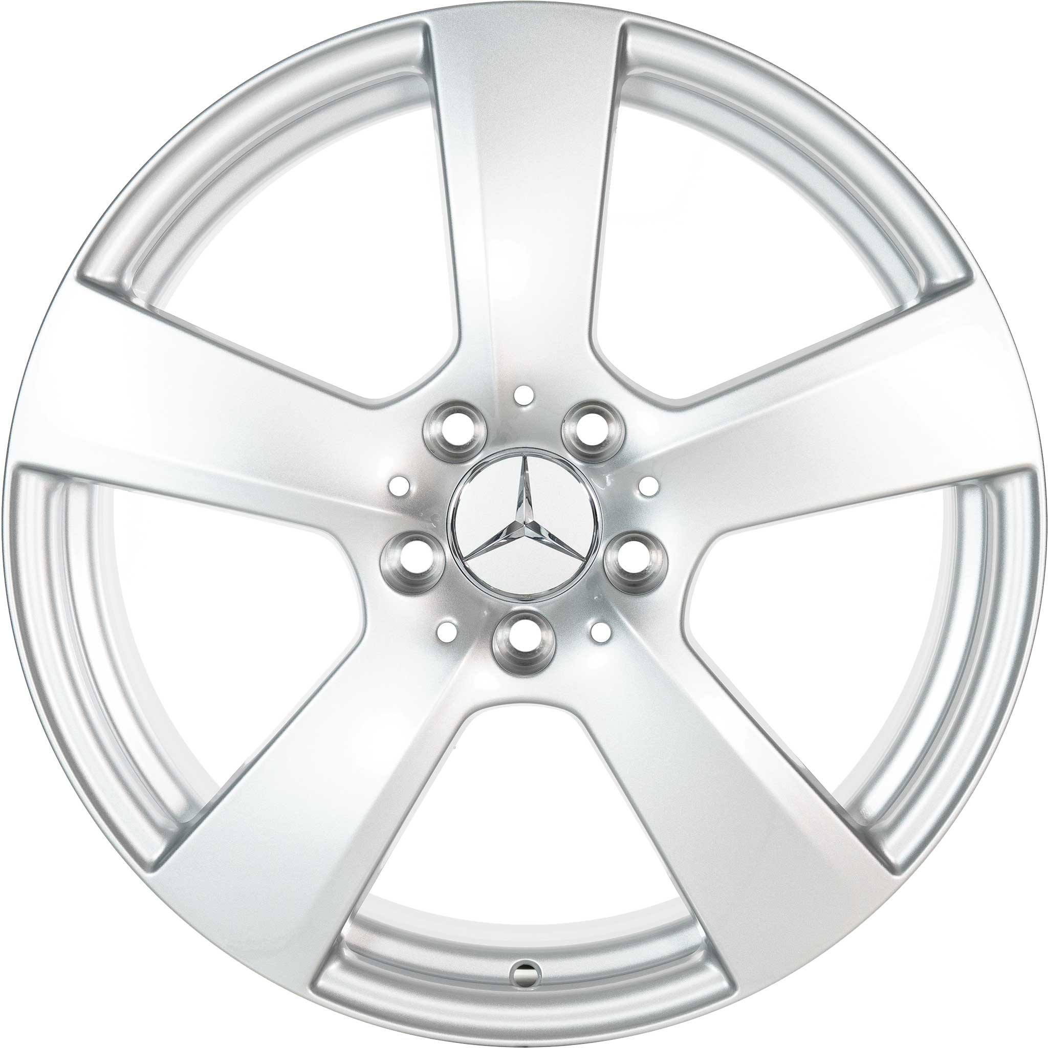 Mercedes 5 Spoke [207-18] Titanium Silver Alloy Wheel Product Image #1