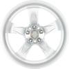Mercedes 5 Spoke [207-18] Titanium Silver Wheel Img 3