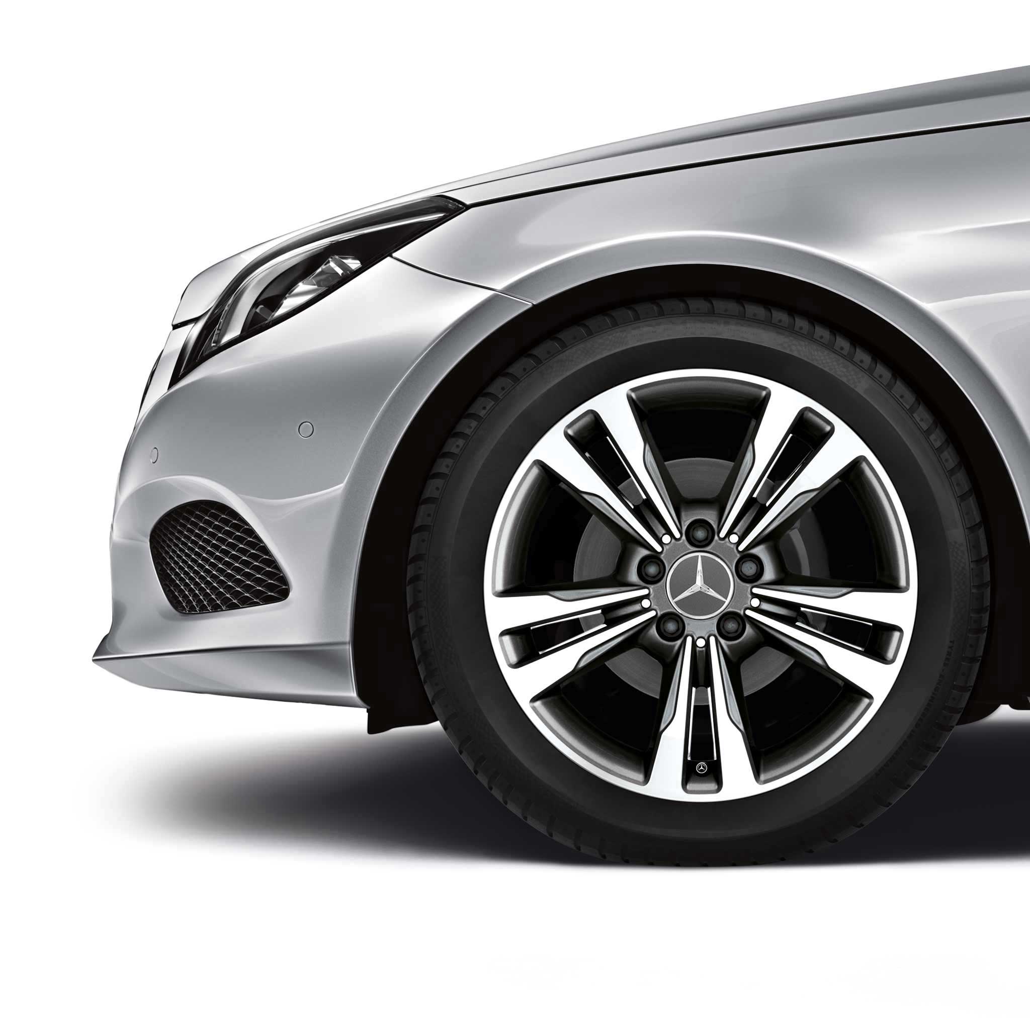 Mercedes 5 Twin Spoke [207-17] Himalaya Grey with High Sheen Alloy Wheel Product Image #4