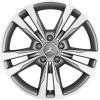 Mercedes 5 Twin Spoke [207-17] Himalaya Grey with High Sheen Wheel Img 1