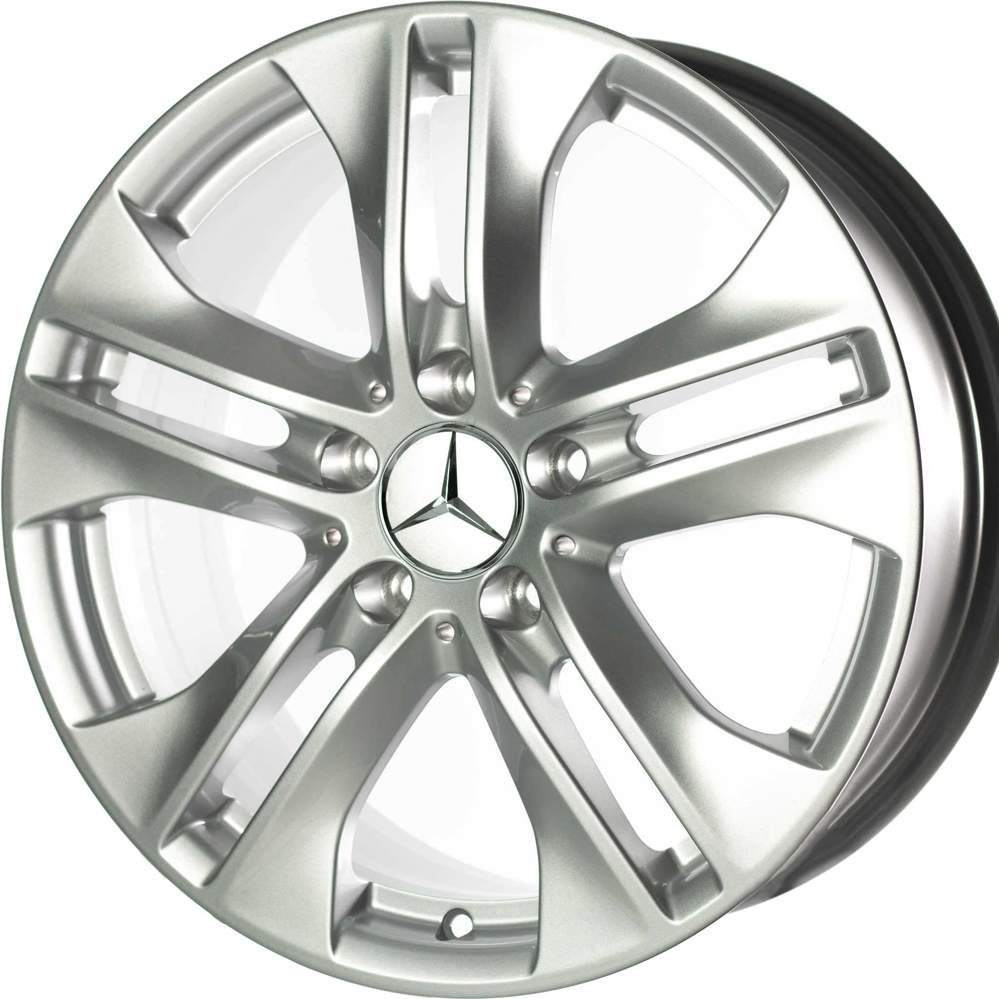 Mercedes 5 Twin Spoke [207-17] Titanium Silver Alloy Wheel Product Image #2