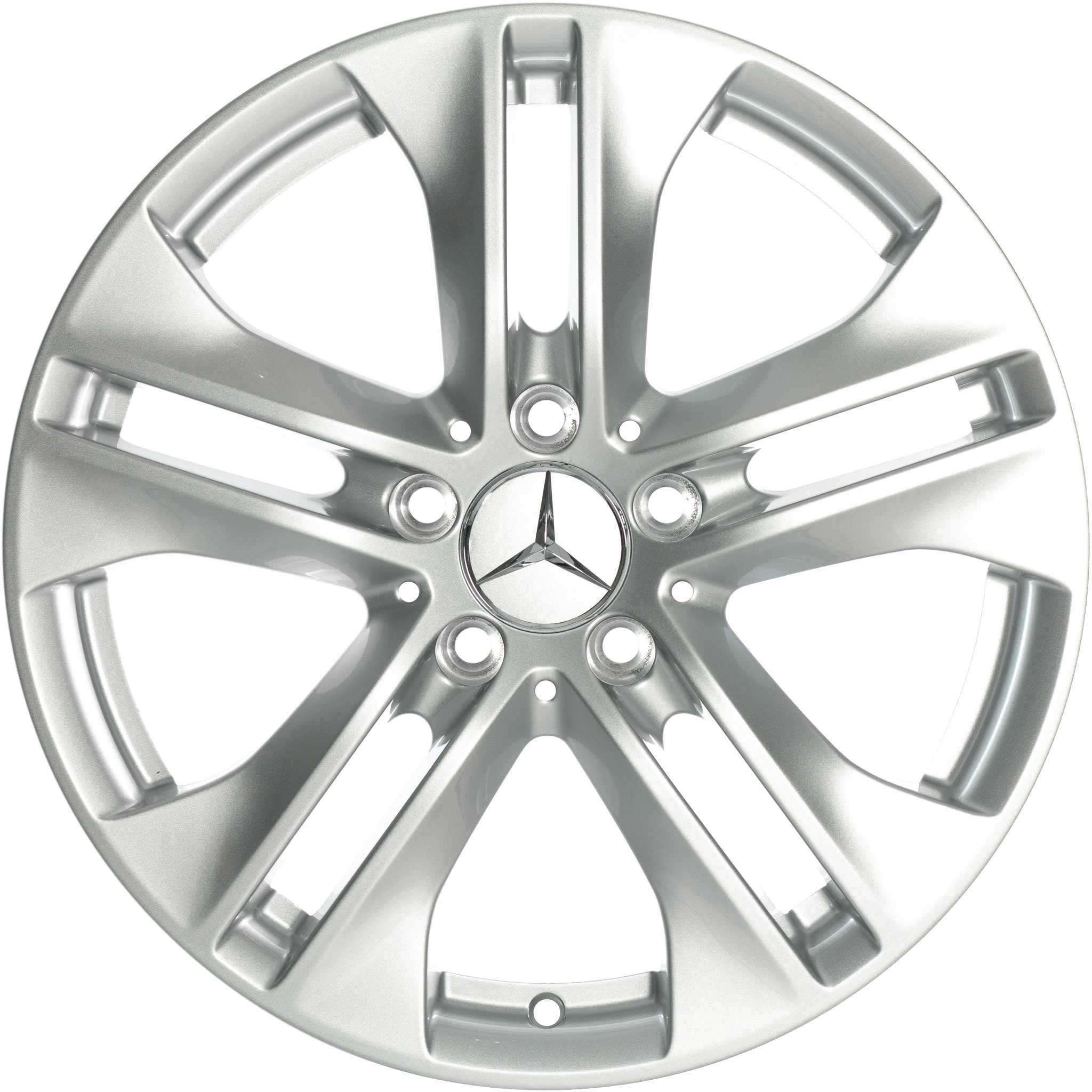 Mercedes 5 Twin Spoke [207-17] Titanium Silver Alloy Wheel Product Image #1