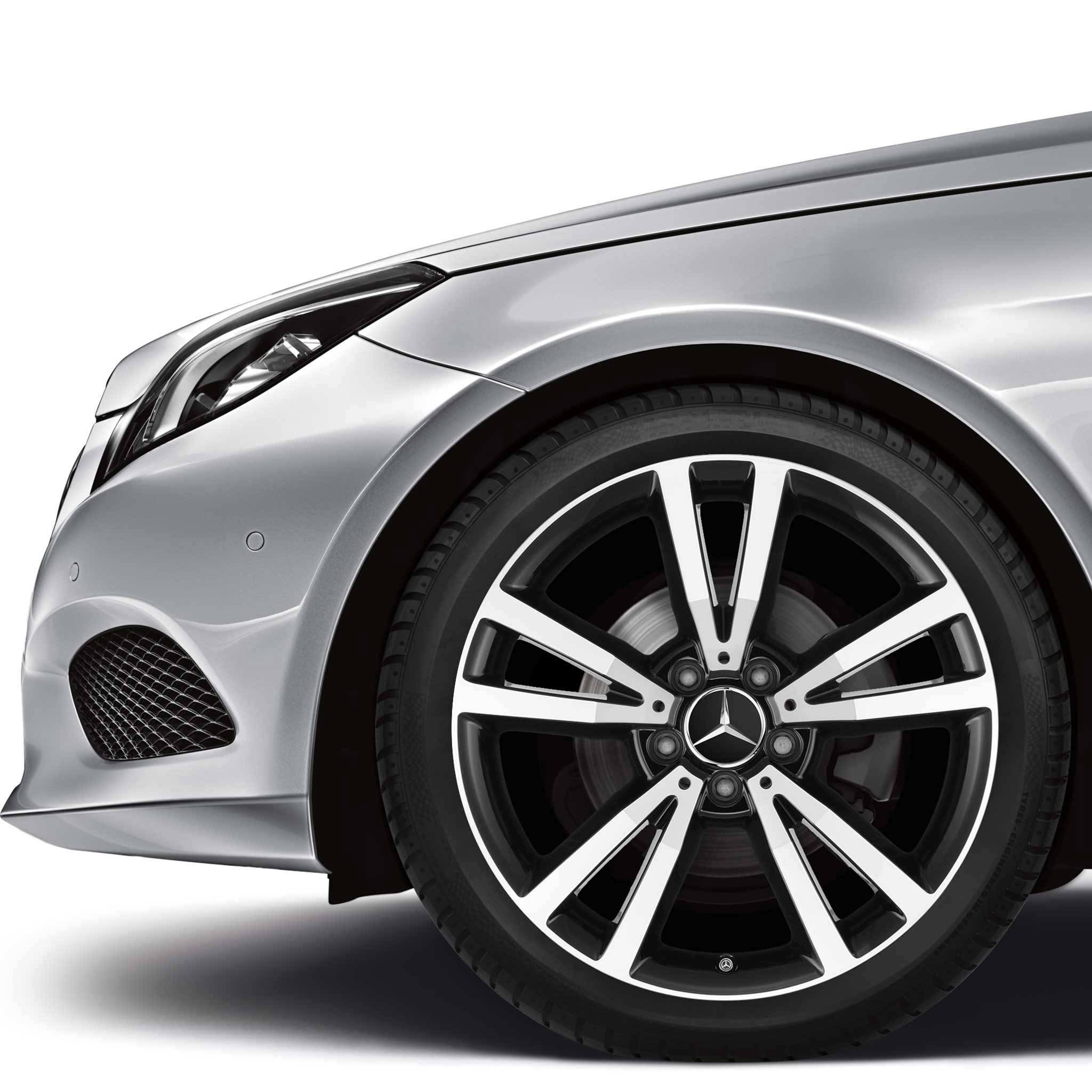 Mercedes Shikrio [207-18] Titanium Silver with High Sheen Alloy Wheel Product Image #2