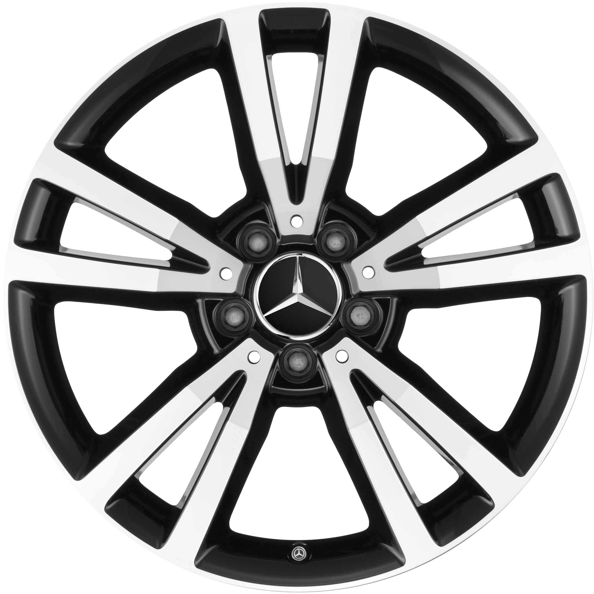 Mercedes 5 Twin Spoke [207-18] Gloss Black with High Sheen Alloy Wheel Product Image #1