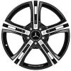 Mercedes 5 Spoke [207-18] Gloss Black and Writing with High Sheen Wheel Img 1
