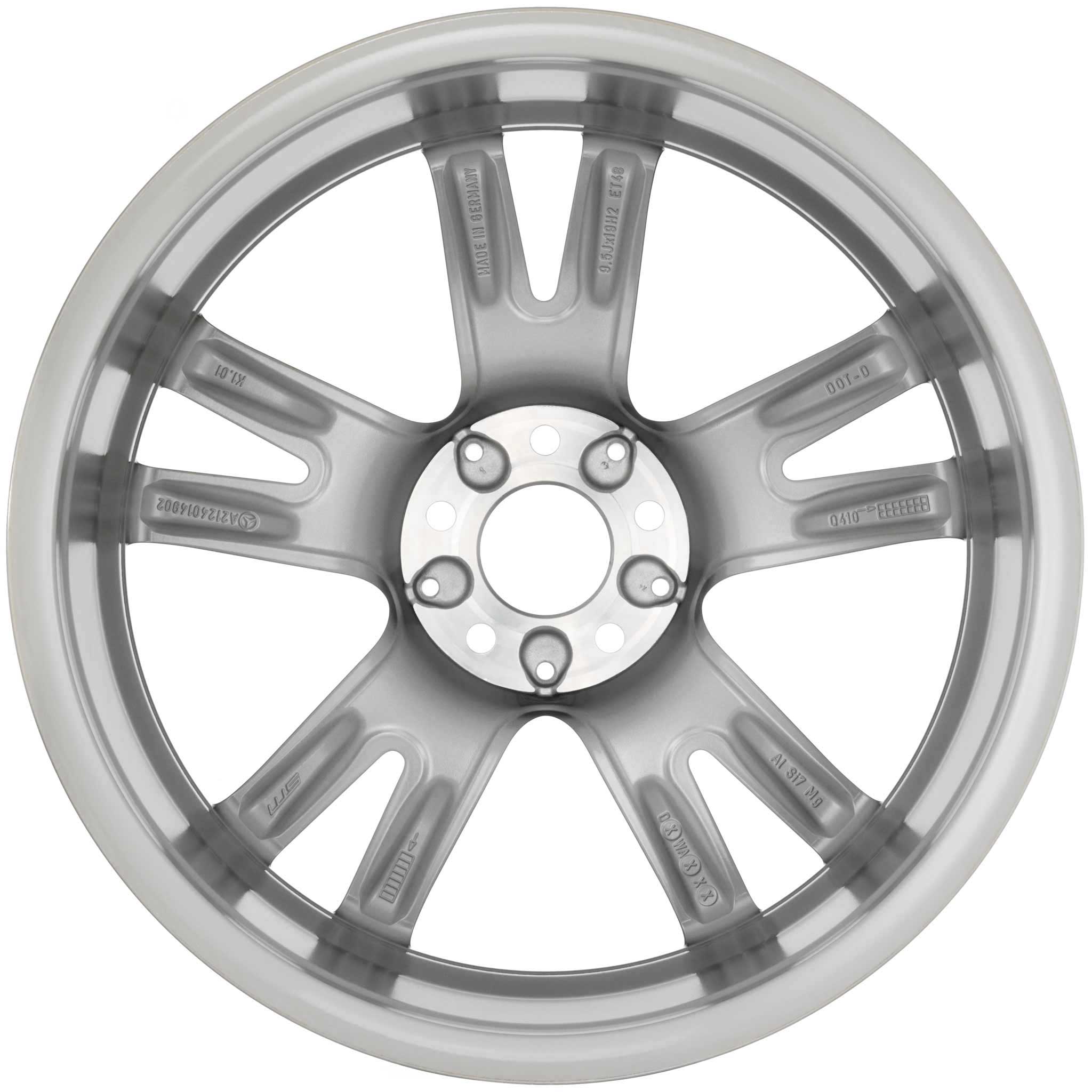 Mercedes 5 Twin Spoke [207-19] Himalaya Grey with High Sheen Alloy Wheel Product Image #2