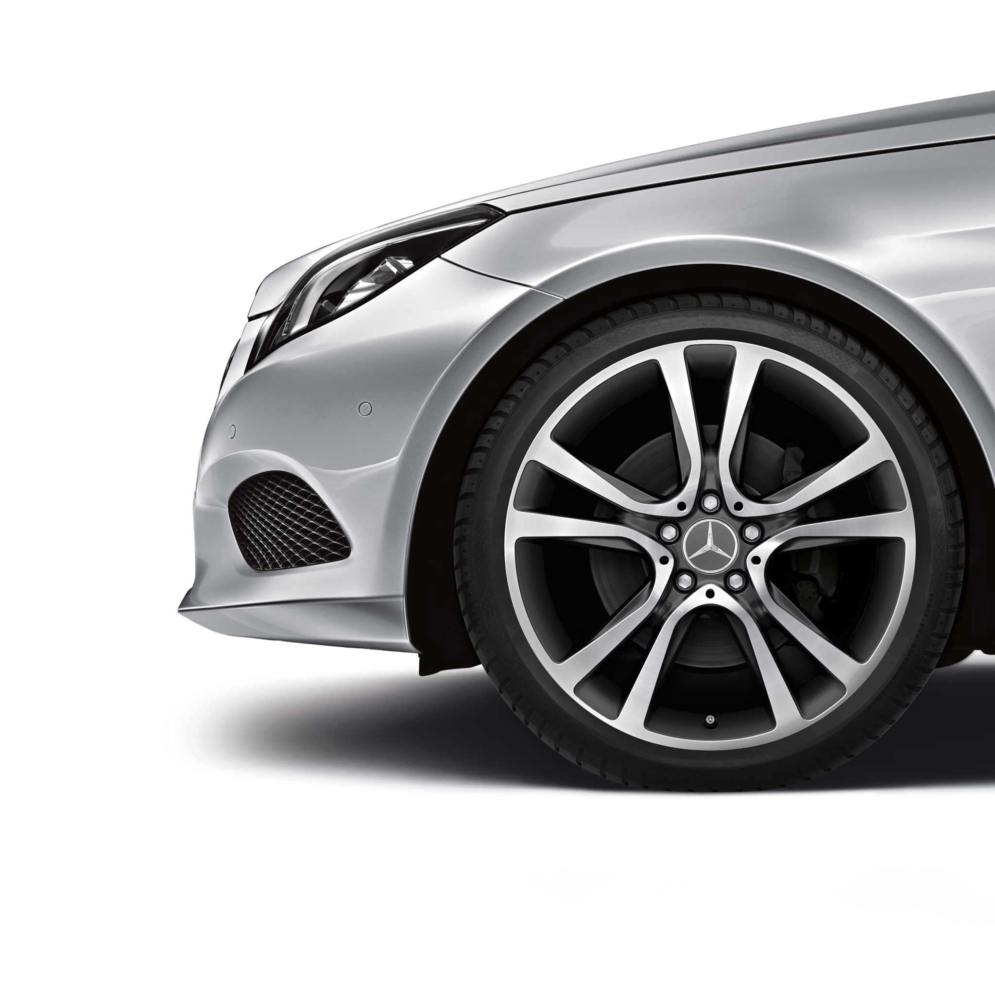 Mercedes 5 Twin Spoke [207-19] Himalaya Grey with High Sheen Alloy Wheel Product Image #3