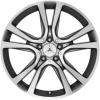 Mercedes 5 Twin Spoke [207-19] Himalaya Grey with High Sheen Wheel Img 1