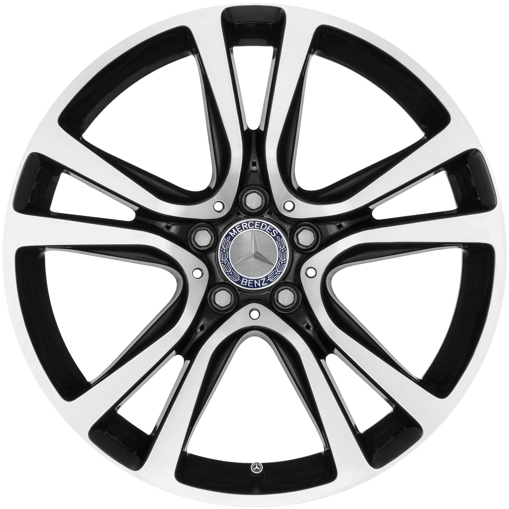 Mercedes 5 Twin Spoke [207-19] Gloss Black with High Sheen Alloy Wheel Product Image #1
