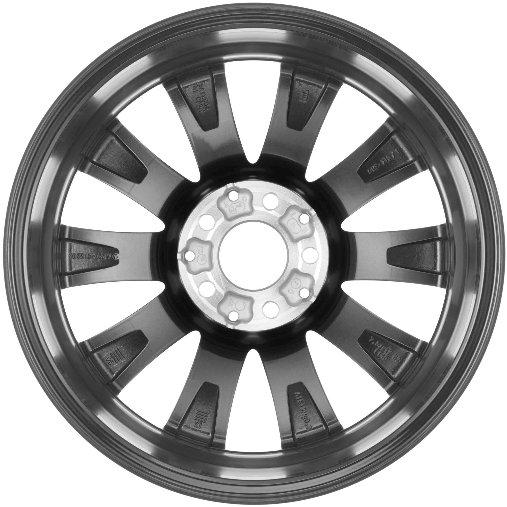Mercedes 10 Spoke [207-17] Himalaya Grey Alloy Wheel Product Image #3