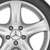 Mercedes 5 Spoke [207-17] Vanadium Silver Wheel Img 2