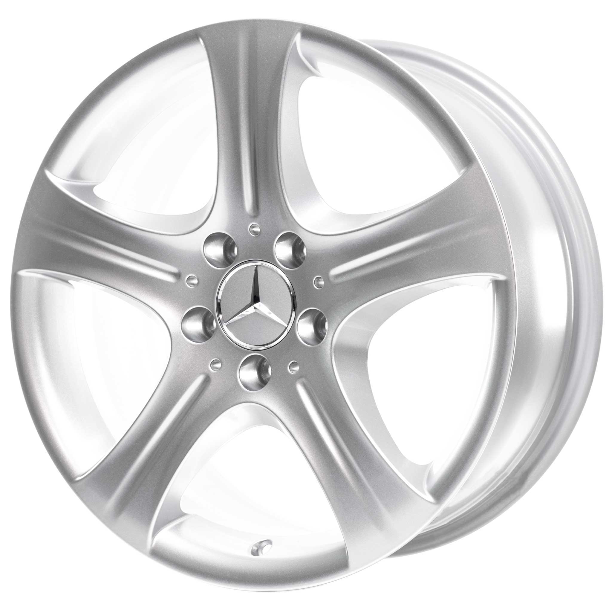 Mercedes 5 Spoke [207-17] Vanadium Silver Alloy Wheel Product Image #5