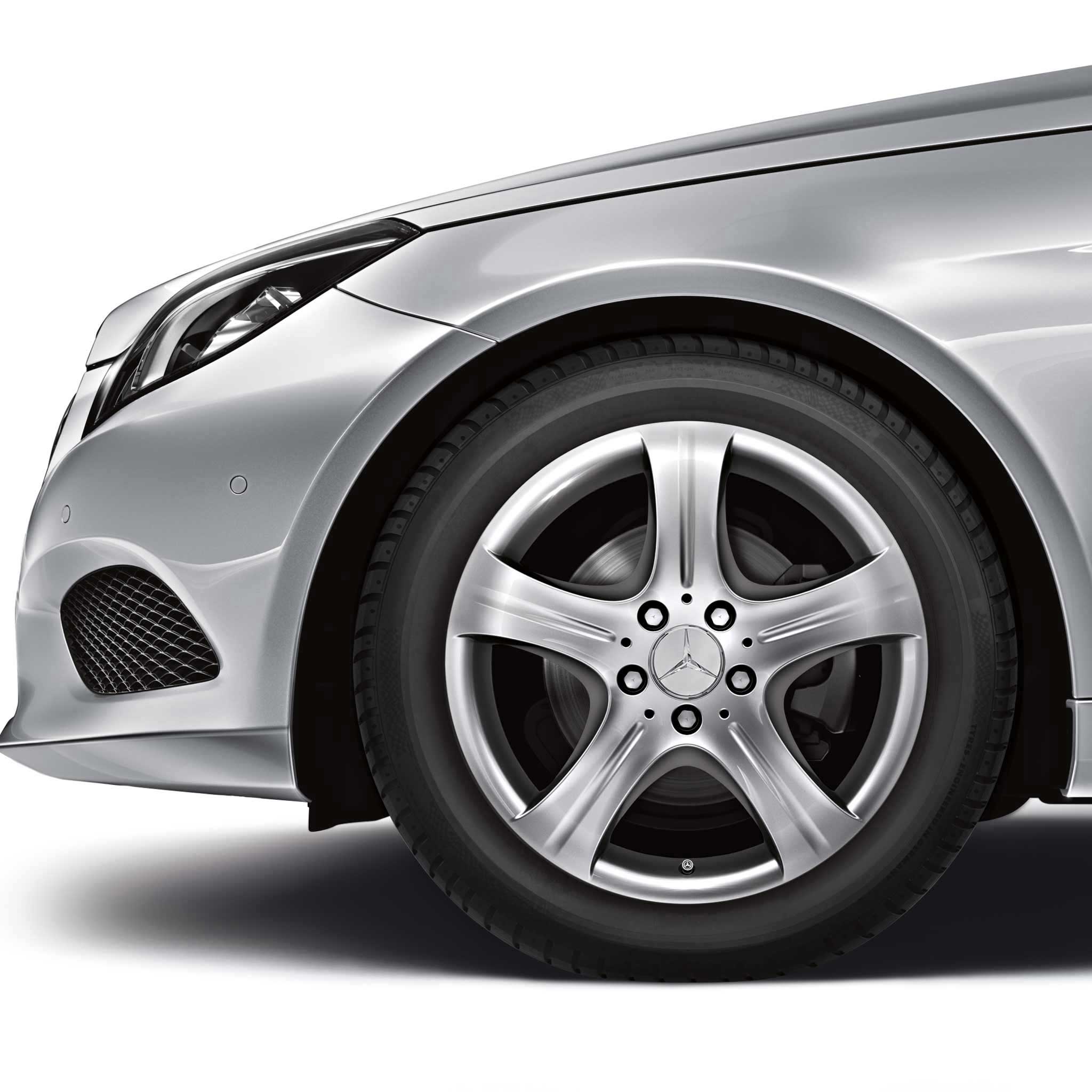 Mercedes 5 Spoke [207-17] Vanadium Silver Alloy Wheel Product Image #4