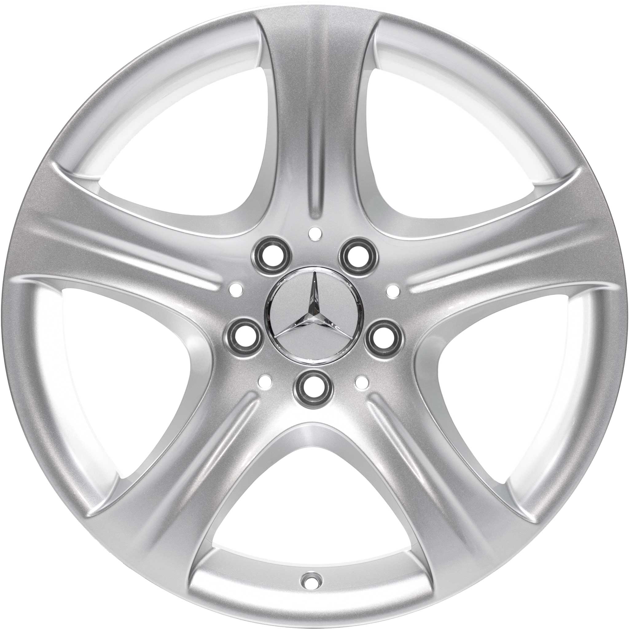 Mercedes 5 Spoke [207-17] Vanadium Silver Alloy Wheel Product Image #1