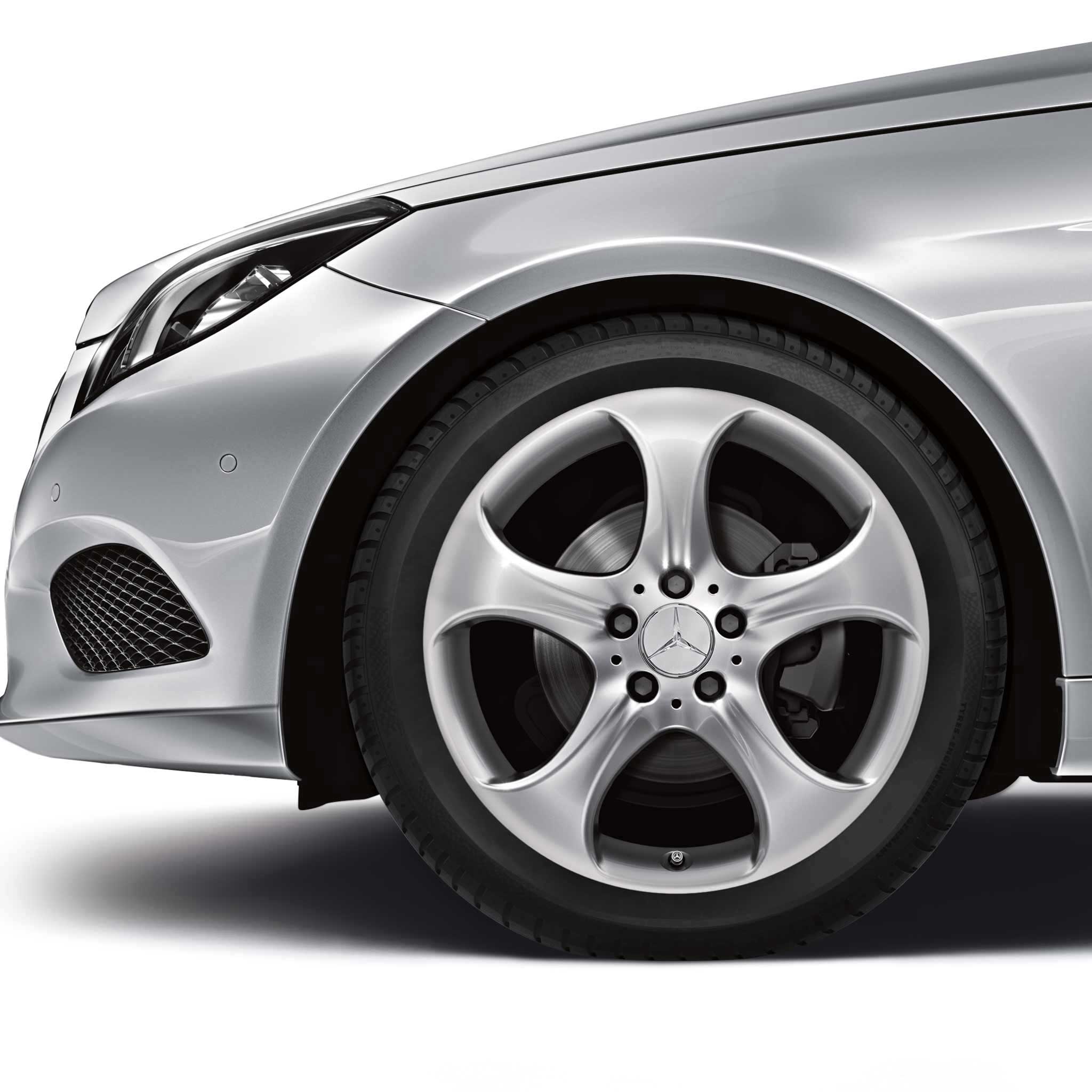 Mercedes 5 Spoke [207-18] Vanadium Silver Alloy Wheel Product Image #4