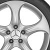Mercedes 5 Spoke [207-18] Vanadium Silver Wheel Img 2