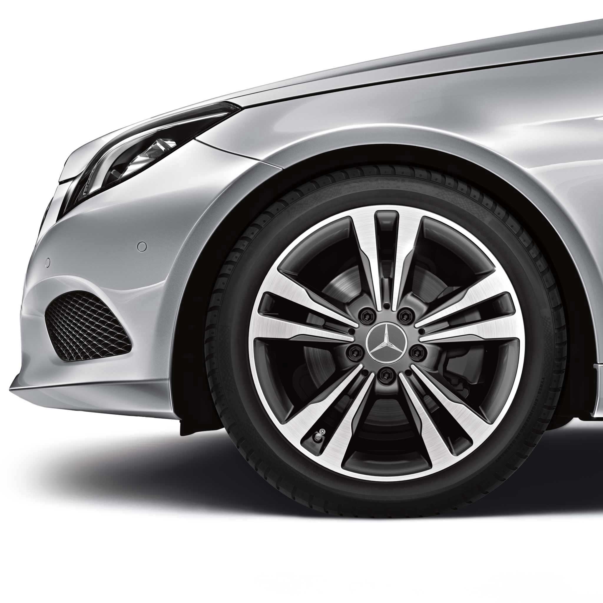 Mercedes 5 Twin Spoke [207-18] Himalaya Grey with High Sheen Alloy Wheel Product Image #2