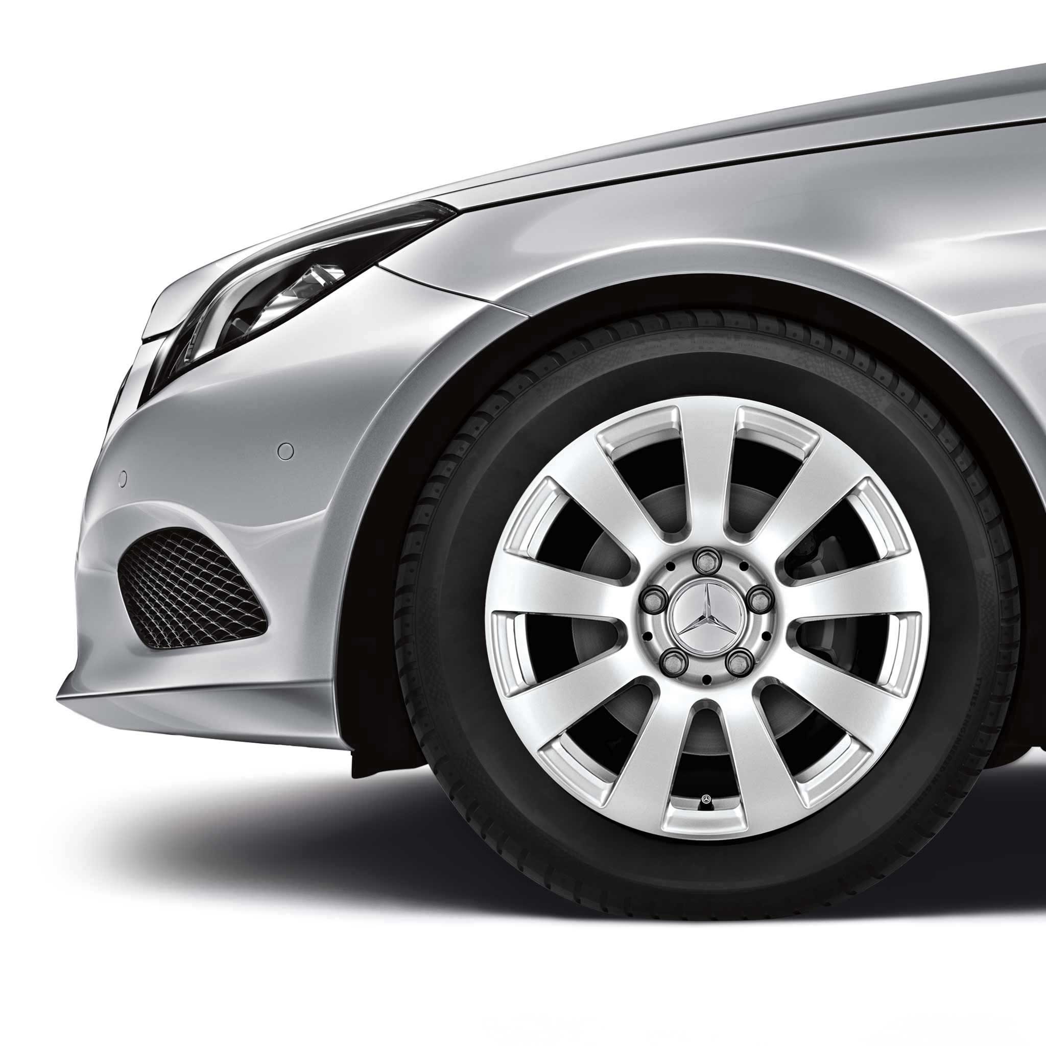 Mercedes 9 Spoke [212-16] Titanium Silver Alloy Wheel Product Image #3