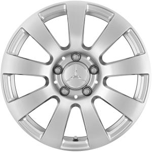 Mercedes 9 Spoke [212-16] Titanium Silver Alloy Wheel for Mercedes E-Class C207 - Sizes 16in