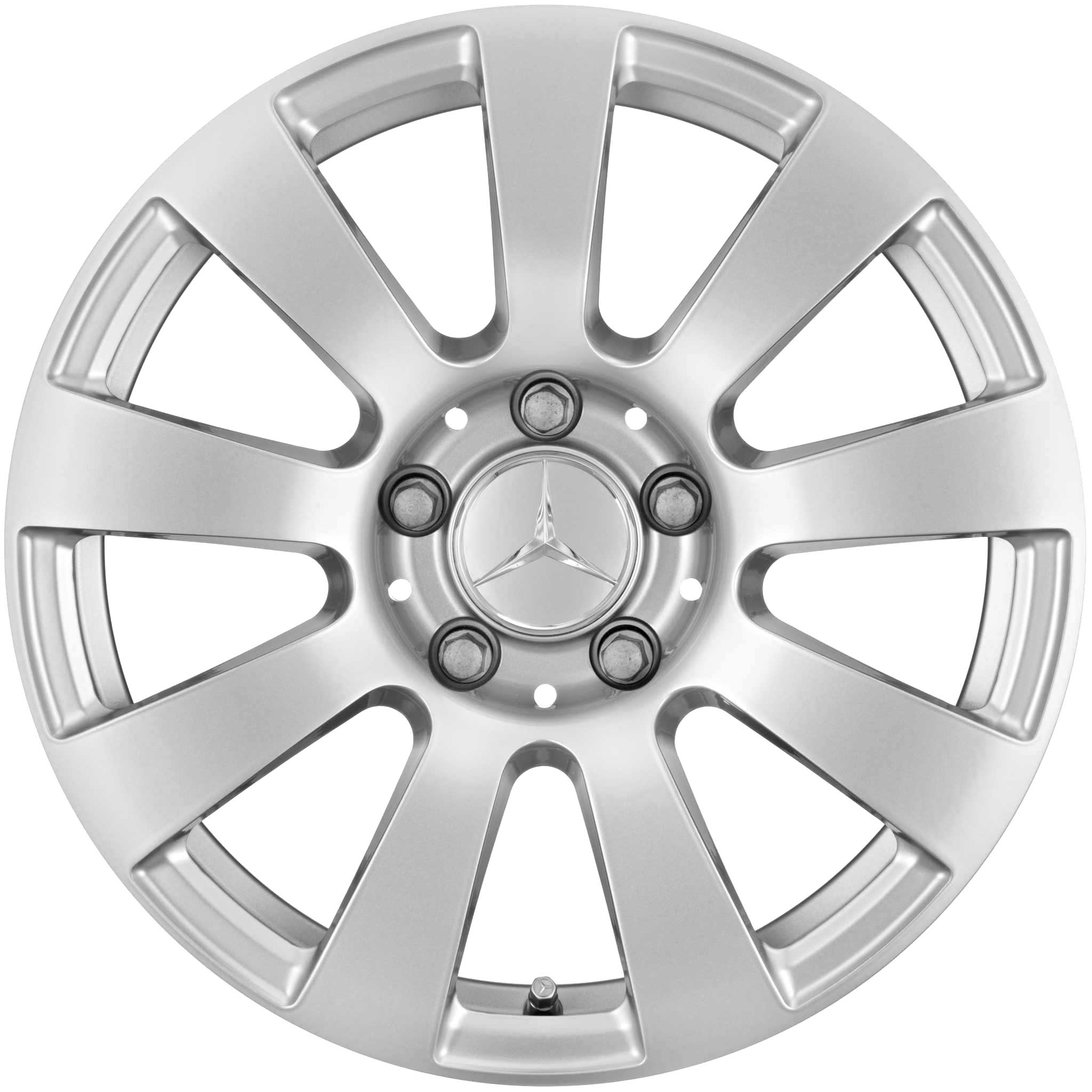 Mercedes 9 Spoke [212-16] Titanium Silver Alloy Wheel Product Image #1